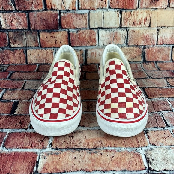 VANS CHECKERBOARD SLIP ON LOWTOP SHOES, WOMANS SIZE 8 EUC - Picture 4 of 11